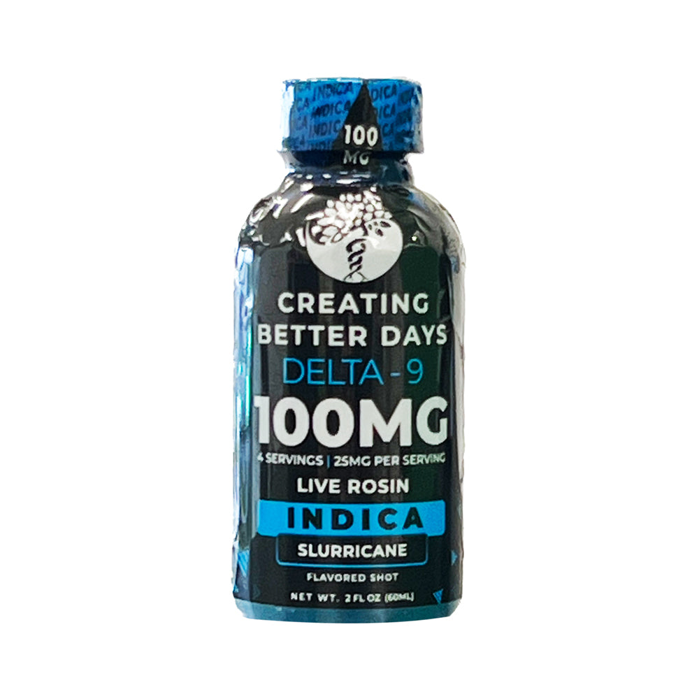 Creating Better Days - Delta-9 100mg Live Rosin Indica Flavored Shot - Slurricane