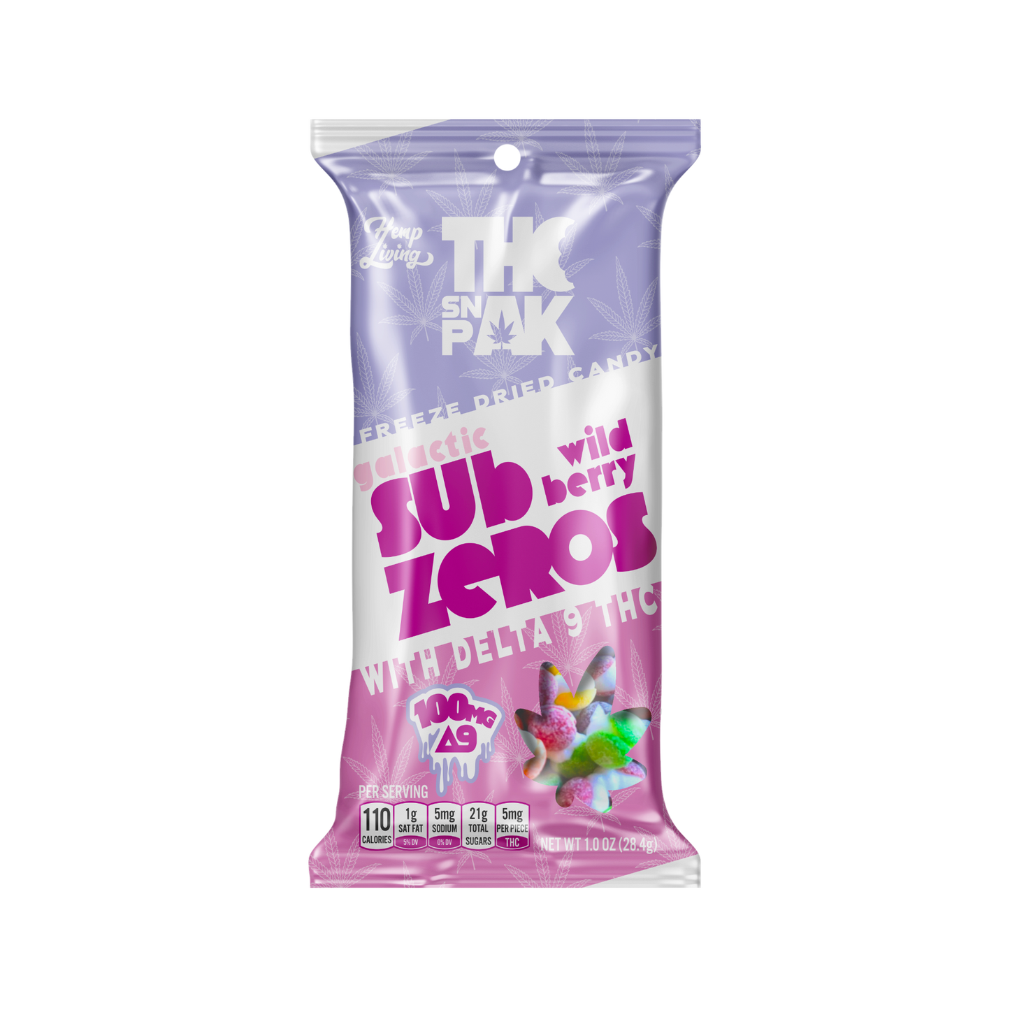 THC Snak Pak 100mg Δ9 THC Freeze Dried Candy