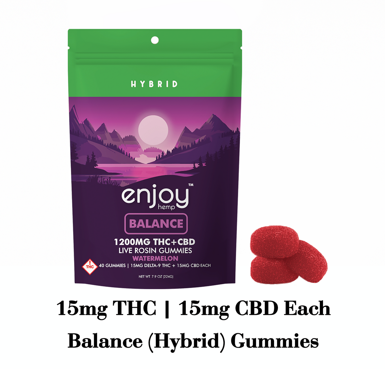 Live Rosin Boost Delta 9 THC 600mg Gummies - 15mg each | 40 gummies