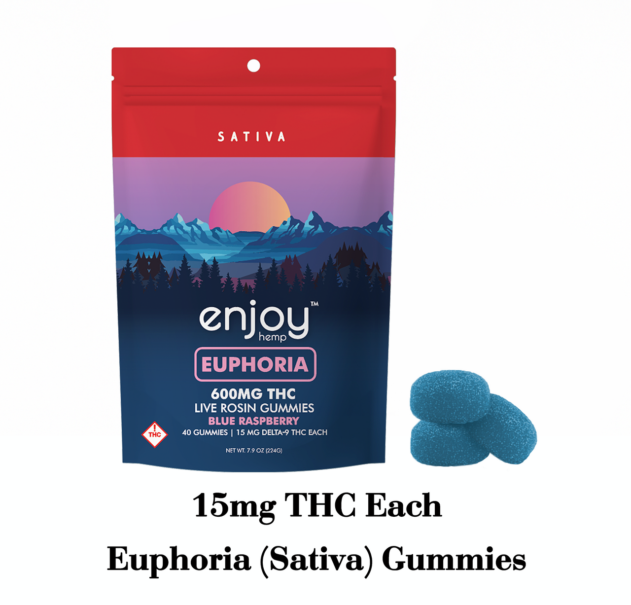 Live Rosin Boost Delta 9 THC 600mg Gummies - 15mg each | 40 gummies