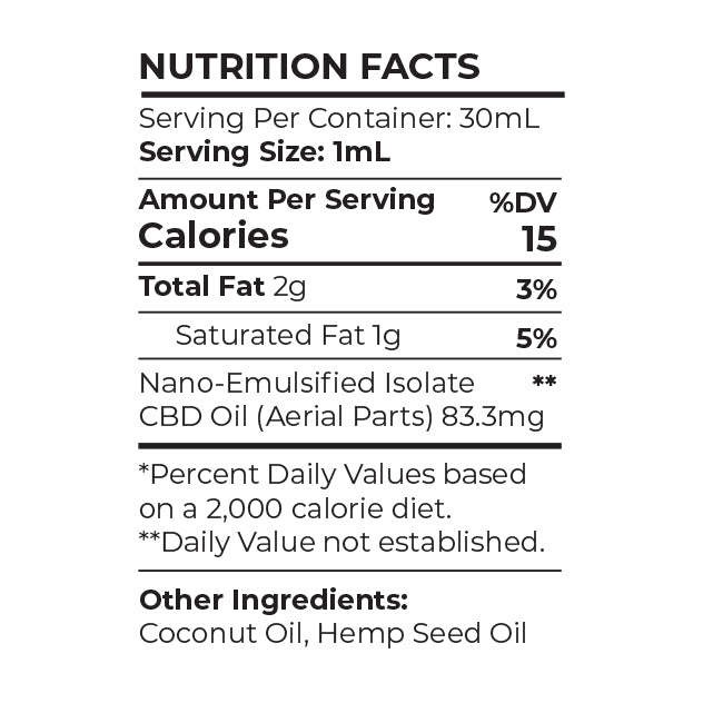 Lax Leaves - Sublingual - CBD - 2500 mg