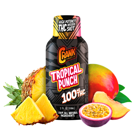 Crank Cannabis – THC Shot – 2oz. Bottle – 100mg D9 THC