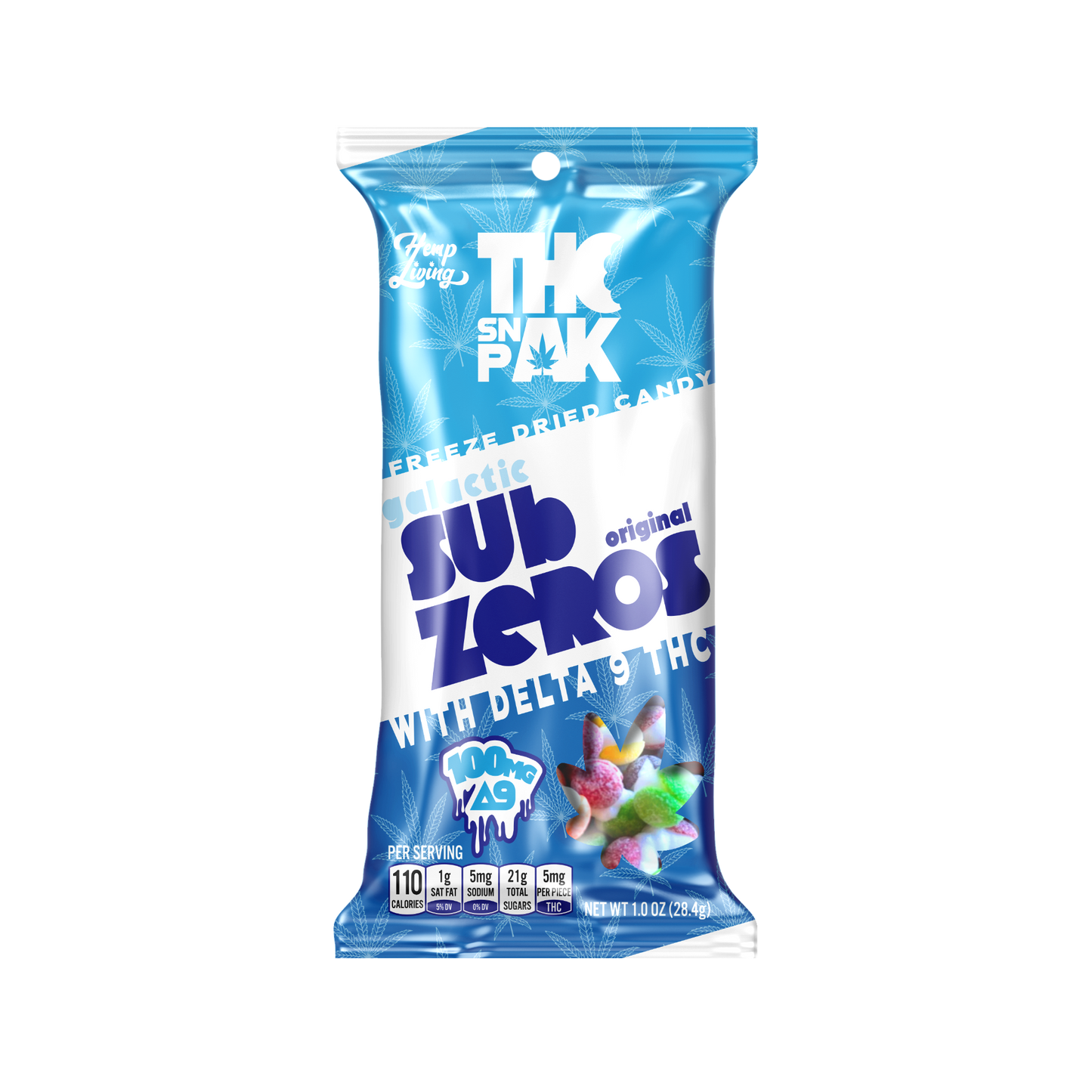 THC Snak Pak 100mg Δ9 THC Freeze Dried Candy