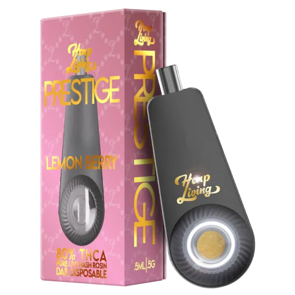 Hemp Living - PRESTIGE Dab Disposable - 0.5g THCA Pure Live Hash Rosin Lax Leaves Hemp Living - PRESTIGE Dab Disposable - 0.5g THCA Pure Live Hash Rosin Lax Leaves