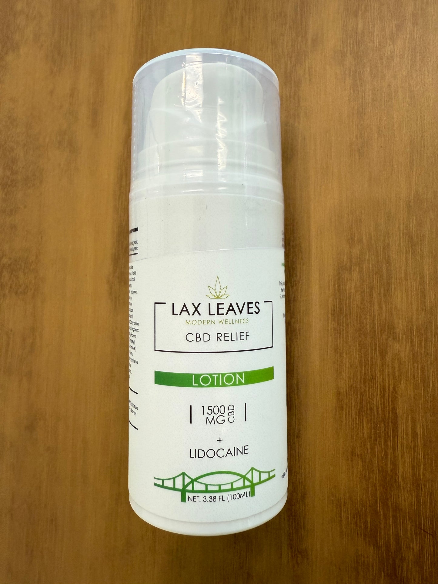 Lax Leaves - Relief Cream CBD Lotion 1500 mg with Lidocaine